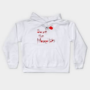 Save the Mosquitoes Funny Cute Graphic Kids Hoodie